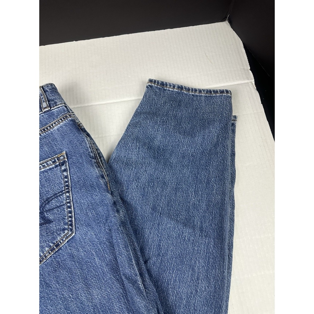 American Eagle Relaxed Mom Jeans Womens Sz 10 Long Tapered Distressed See Pics - Picture 2 of 10